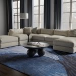 Kawai Modern Abstract, Blue/Black/Gray