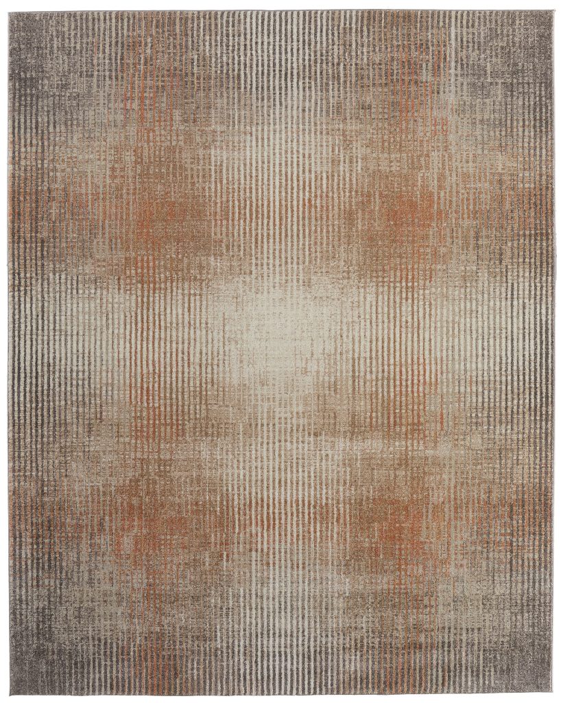 Eden Modern Abstract, Ivory/Taupe/Pink