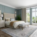 Dartmouth Transitional Floral & Botanical, Gray/Blue/Taupe