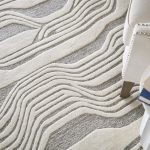 Kimball Transitional Abstract, Ivory/Gray