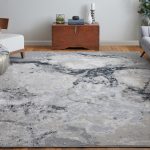 Astra Transitional Abstract, Gray/Ivory