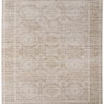 Augustine Traditional Medallion, Tan/Ivory