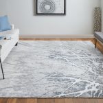 Astra Transitional Abstract, Gray/Silver/Ivory