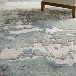 Kendall Modern Abstract, Ivory/Blue/Gray
