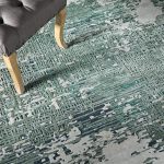 Zarah Modern Abstract, Green/White