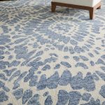 Wallace Modern Abstract, Blue/Ivory