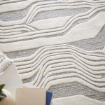 Kimball Transitional Abstract, Ivory/Gray