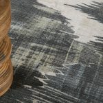 Greenwich Modern Abstract, Ivory/Blue/Black
