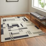 Maguire Transitional Abstract, Ivory/Taupe