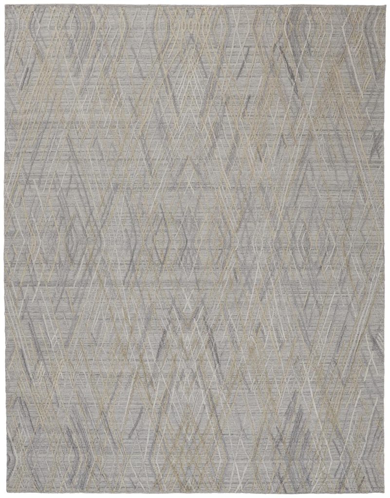 Elias Modern Abstract, Gray/Ivory