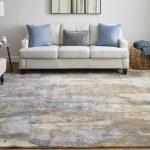 Clio Modern Abstract, Brown/Blue/Ivory
