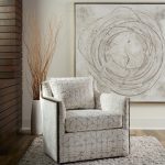 Oakley Exposed Wood Swivel Chair