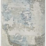 Kendall Modern Abstract, Ivory/Blue/Gray