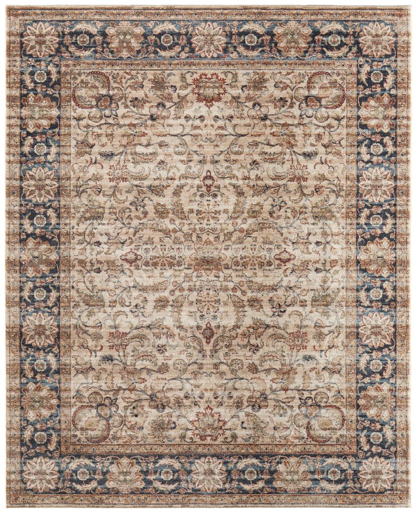 Pearson Traditional Persian, Ivory/Tan/Blue