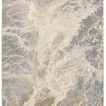Aura Modern Abstract, Ivory/Silver/Gold
