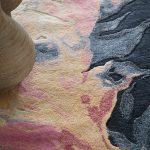 Kawai Modern Abstract, Pink/Blue/Ivory