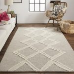 Anica Transitional Geometric, Gray/Ivory