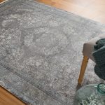 Sarrant Transitional Medallion, Gray/Silver/Ivory