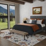 Melrose Transitional Floral & Botanical, Ivory/Red/Blue