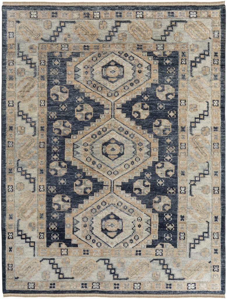 Fillmore Traditional Diamond, Blue/Ivory
