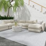 Highview Modern Stripes, Ivory/Blue