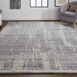 Alford Modern Abstract, Gray/Ivory/Taupe