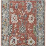 Karina Transitional Floral & Botanical, Red/Gray/Ivory