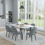 Elias Modern Diamond, Ivory/Blue/Brown