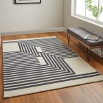 Maguire Transitional Abstract, Gray/Ivory/Black
