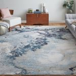 Astra Transitional Abstract, Blue/Gray/Ivory
