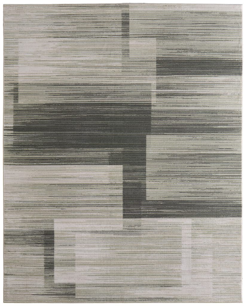 Greenwich Modern Geometric, Green/Ivory/Gray
