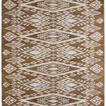 Wallace Transitional Medallion, Brown/White