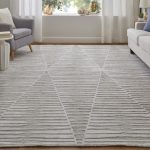 Elias Modern Geometric, Ivory/Tan