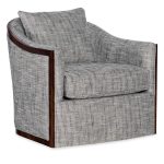 Coco Exposed Wood Swivel Chair
