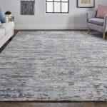 Conroe Modern Abstract, Blue/Gray