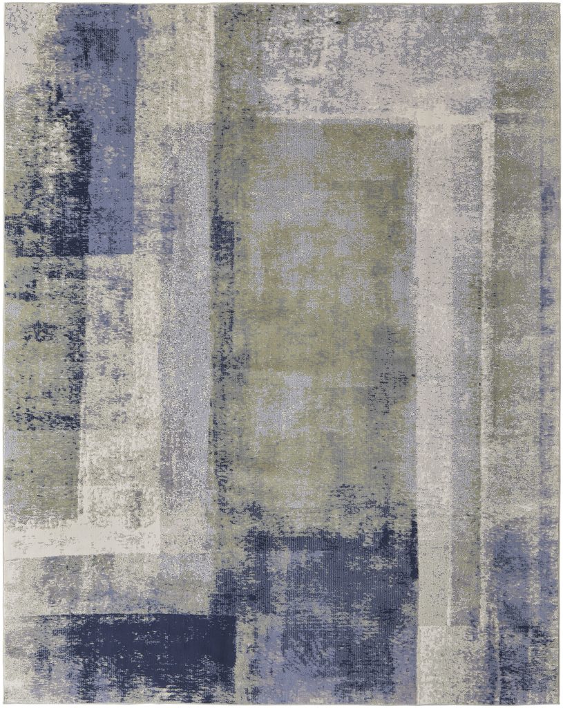 Clio Modern Abstract, Blue/Green/Ivory