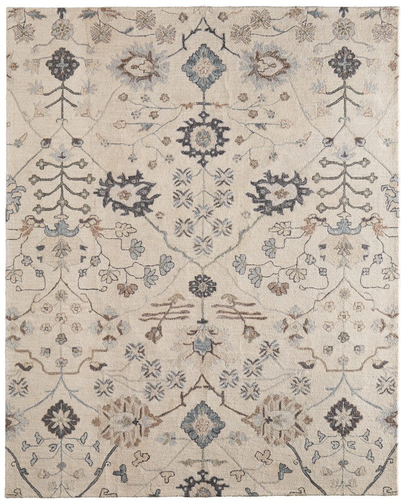 Springfield Transitional Floral & Botanical, Ivory/Tan/Gray