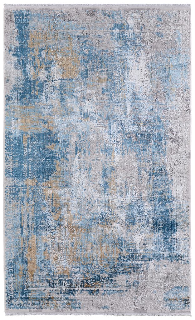 Cadiz Modern Abstract, Blue/Gray/Gold