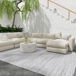Limerick Modern Solid, Gray/White