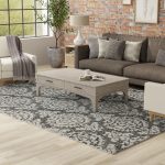 Belfort Traditional Floral & Botanical, Gray/Ivory/Black