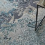 Astra Transitional Abstract, Blue/Gray/Ivory