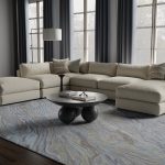Kawai Modern Abstract, Blue/Green/Gray
