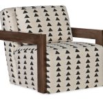 Cabell Exposed Wood Swivel Chair
