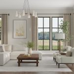 Lakewood Modern Solid, Gray/Black/Brown