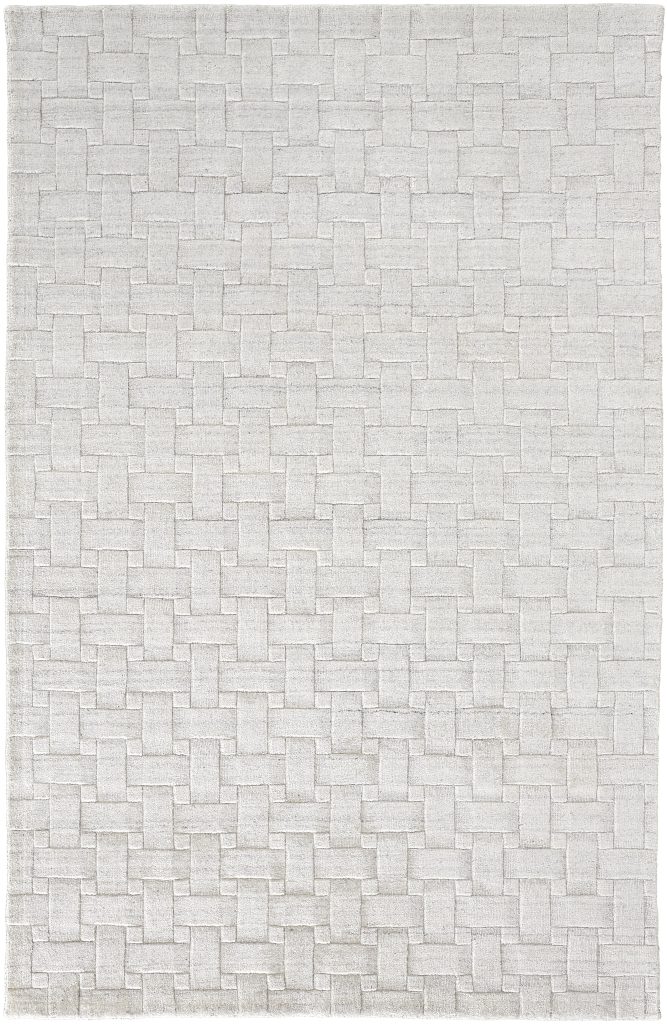 Redford Transitional Solid, White/Silver