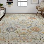 Karina Traditional Persian, Gray/Yellow/Red