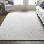 Redford Transitional Solid, Ivory/Gray