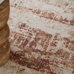 Pearson Modern Abstract, Ivory/Red/Tan