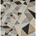 Kimball Transitional Abstract, Gray/Black/Brown
