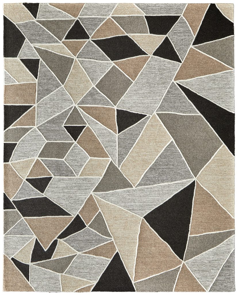 Kimball Transitional Abstract, Gray/Black/Brown